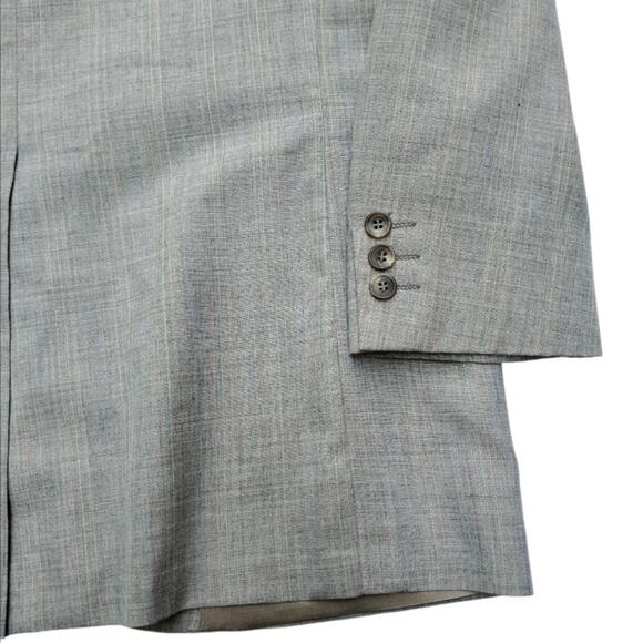 Vintage Adams Row Blazer Jacket Sport Coat Tan Career Office 46x31 - Picture 9 of 13